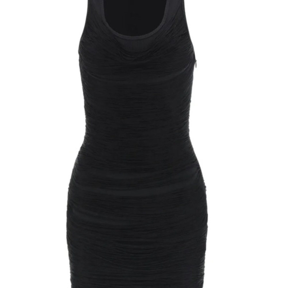 Alexander Wang Black Textured Pencil Skirt